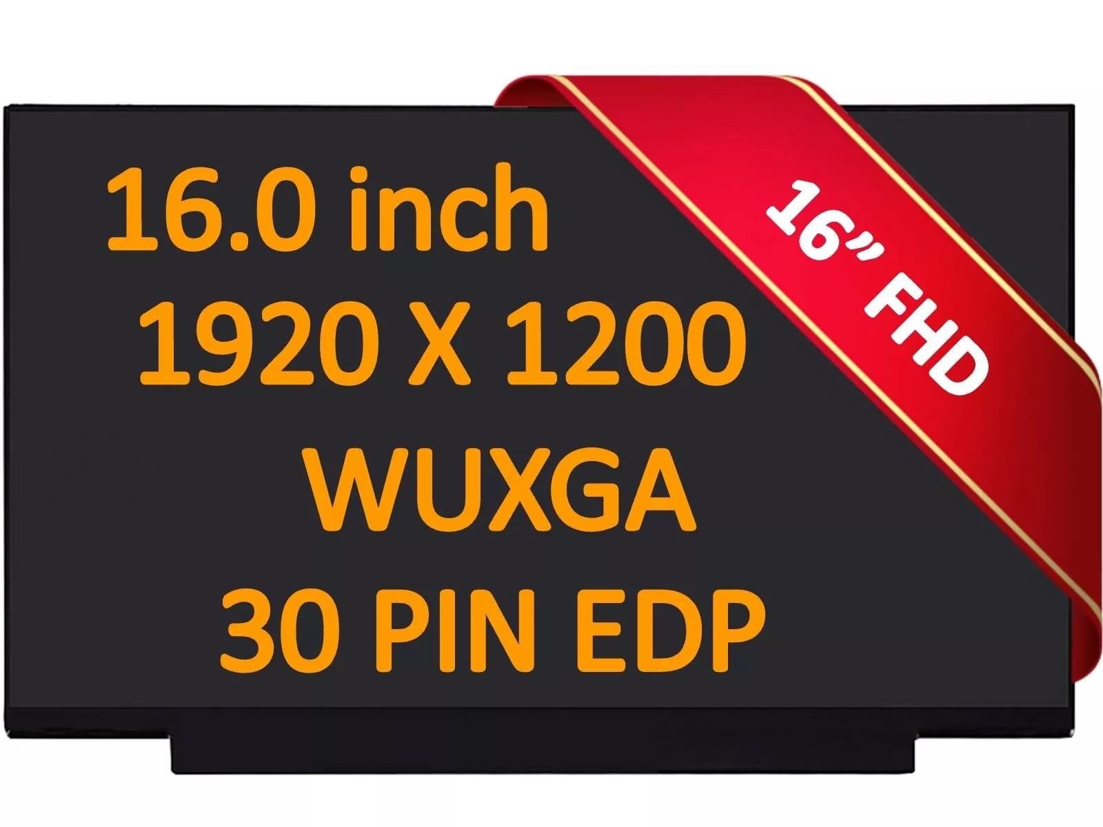16.0 İnç 30pin 1920x1200 60hz lenovo Huawei Uyumlu B160uan04.2, Mng007qs1-1, Mng007qs1-2, Mng007qs4-2, Mng007qs1-3, MNG007QS4-1, N160jce-ell, Nv160wum-n48 V8.0, Nv160wum-nh0, Nv160wum-nh3, Nv160wum-nh4, KD160N06-30NI-A003, KL1600I001 Lcd Panel Ekran