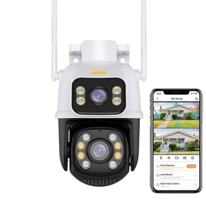 AVENİR AV-S307 2 KAMERALI WİFİ 6MP ONVİF DIŞ MEKAN KAMERA - Görsel 3