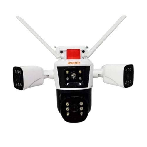 AVENİR AV-S312 (WİFİ) 12MP (3X4MP) 3 LENSLİ WİFİ IP PTZ KAMERASI