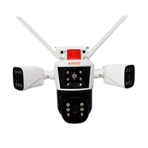 AVENİR AV-S312 (WİFİ) 12MP (3X4MP) 3 LENSLİ WİFİ IP PTZ KAMERASI - Görsel 2