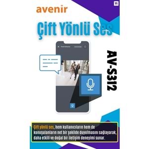 AVENİR AV-S312 (WİFİ) 12MP (3X4MP) 3 LENSLİ WİFİ IP PTZ KAMERASI - Görsel 4