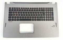 Asus ROG Strix GL702 GL702V GL702VS GL702VT GL702VM Gri Silver Gümüş Renk Üst kasa Kasalı Aydınlatmalı Klavye takımı - Görsel 2