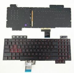 Asus Tuf Gaming Fx504, FX504GD, FX504GE, FX504GM FX80 FX80G Fx504Gm 90Nr00J1-R31Tu1 Fx505, Fx505Dv Fx505Dd, Fx505Dt Fx505D Fx505Du, Fx505Dy Fx505Gd, Fx505Ge Fx505G, Fx505Gt Fx505Gm, Fx86 Fx505Gu, Fx505A FX705 FX705GD Klavye Aydınlatmalı Tuş Takımı - Görsel 3