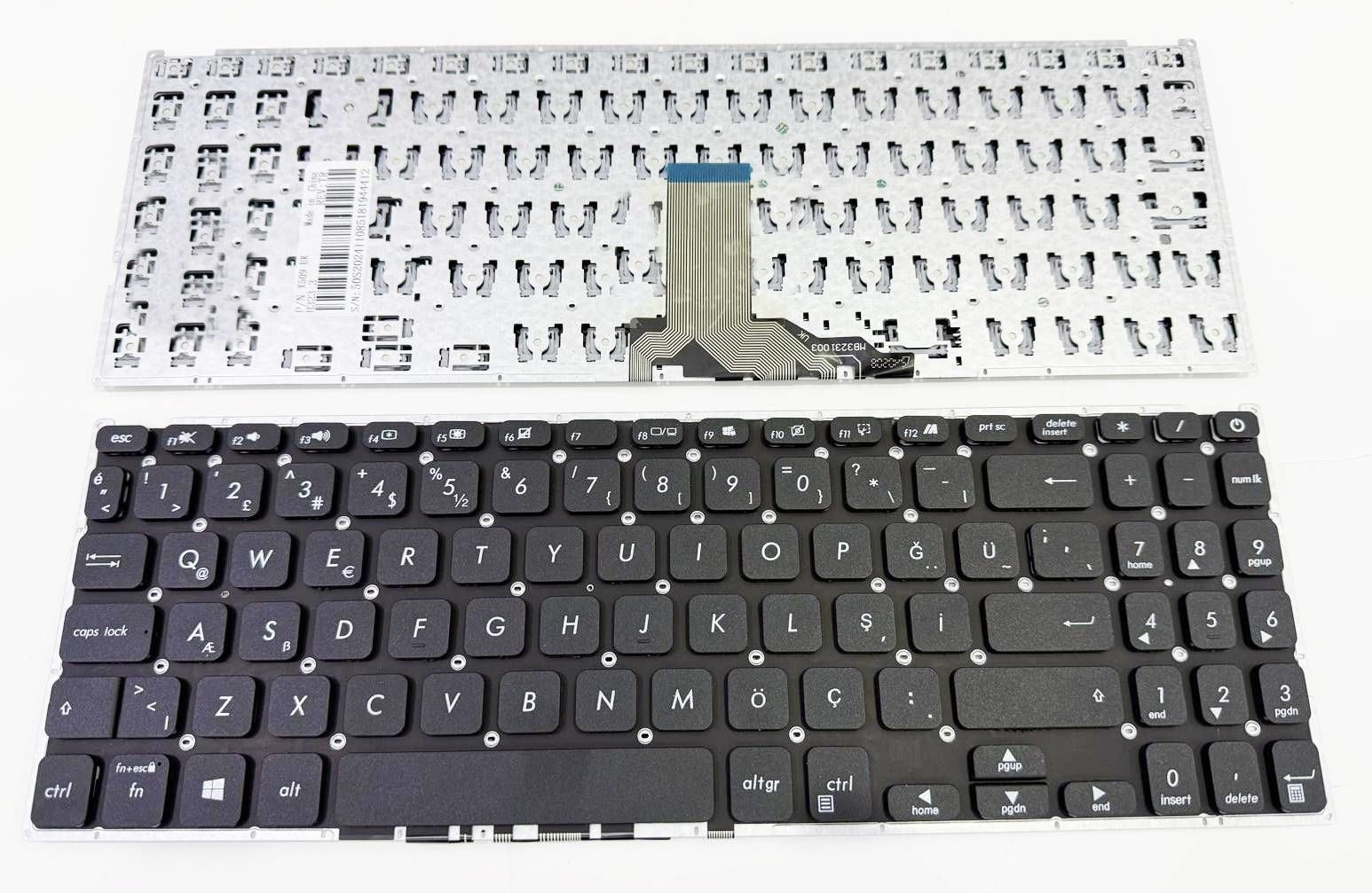Asus X515ua X515u X515ma X515m X515ka X515k X515jp X515jf X515ja X515j X515fa X515f X515ep X515da X515d X515 X512uf X512ub X512ua X512u X512jp X512jf X512ja X512j X512fl X512fj X512fb X512fa X512f X512dk X512da X512d X512 M509dj Klavye Tuş Takımı