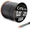 Gabble Cat6 Kablo 23Awg 0.60mm Dış Mekan 500mt - Görsel 2
