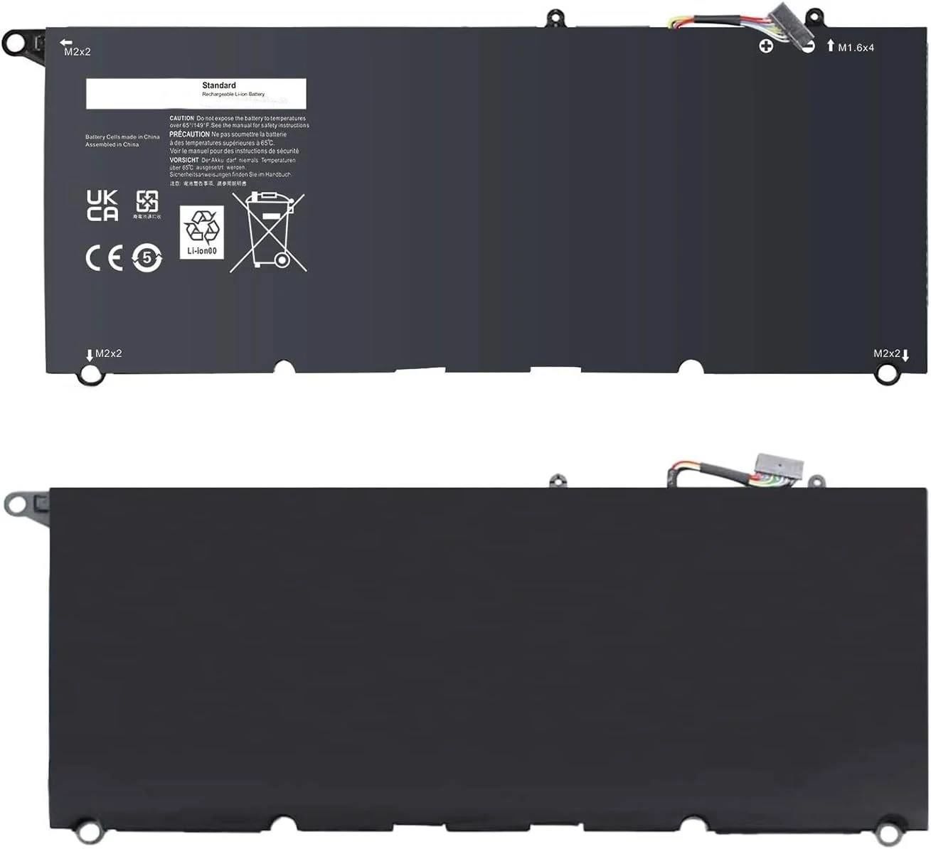 Dell Muadil XPS 13 9343, XPS 13 (9350) JD25G, JHXPY, RWTIR, 0N7T6, 0DRRP, 5K9CP, 90V7W, DIN02 Batarya Pil 7.4v 45Wh