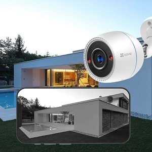 EZVİZ CS-C3T 2MP Wİ-Fİ BULLET KAMERA (SES ALMA)(HİKVİSİON NVR DESTEKLER) - Görsel 3