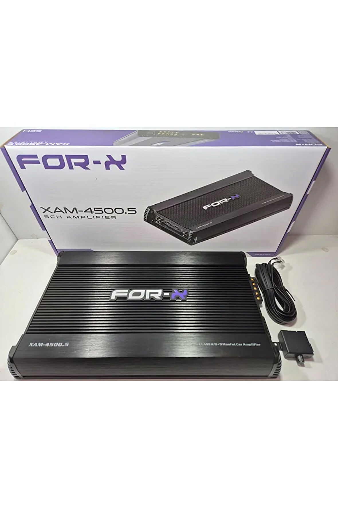 For X 5 Kanal Amfi - Xam-4500.5 - 80rms X 4 300rms - Bass Kontrollü 5 Kanal Oto Anfi