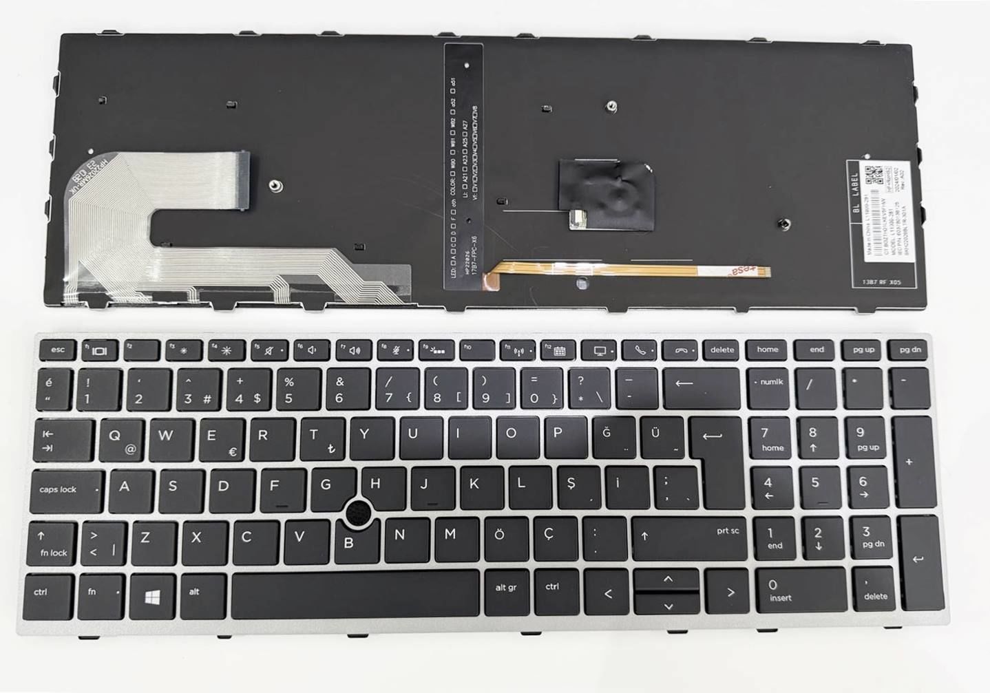 HP Aydınlatmalı Orjınal Elitebook 850 G6, 850 G5, 755 G5 Zbook 15u G5, 15u G6 L48505-001 L48505-141 L17971-001  L12999-001 L12999-141 L13000-001 L29477-001 L29477-141 2zc05ea 6tp83ea 6xe19ea 6xe72ea L14366-141 L14367-141 Klavye Takımı