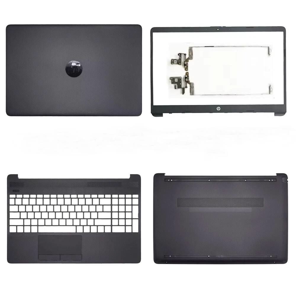 Hp 15-DW 15-GW 15S-DY 15S-DR 15S-DU 15S-GR 15S-GW TPN-C139 TPN-C151, 255 G8, 250 G8, 250 G9 Komple Kasa - Lcd Arka kapak + Ön Çerçeve + Alt kasa + Klavye kasası + Menteşe Takımı Sağ Sol