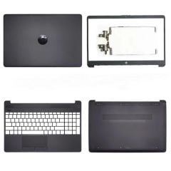 Hp 15-DW 15-GW 15S-DY 15S-DR 15S-DU 15S-GR 15S-GW TPN-C139 TPN-C151, 255 G8, 250 G8, 250 G9 Komple Kasa - Lcd Arka kapak + Ön Çerçeve + Alt kasa + Klavye kasası + Menteşe Takımı Sağ Sol - Görsel 2