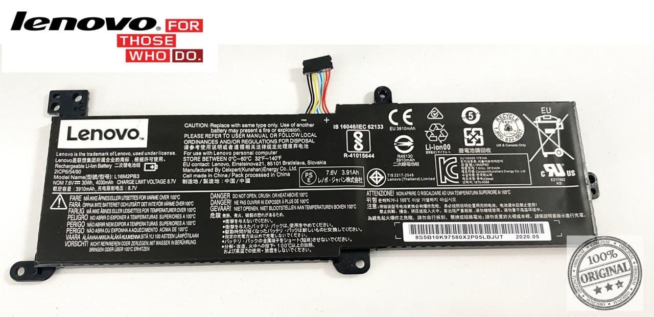 Lenovo S145-15Api, S145-15Iwl, S145-15Ast  V15-IWL 81YE V15-ADA V15-IIL V15-IWL V15-IKB 81VD 81V7 81MV 3-15ADA05 81W1, 3-15ARE05 81W4, V15 G1-IML 82NB, 3-15IML05 81WB 81WR Batarya
