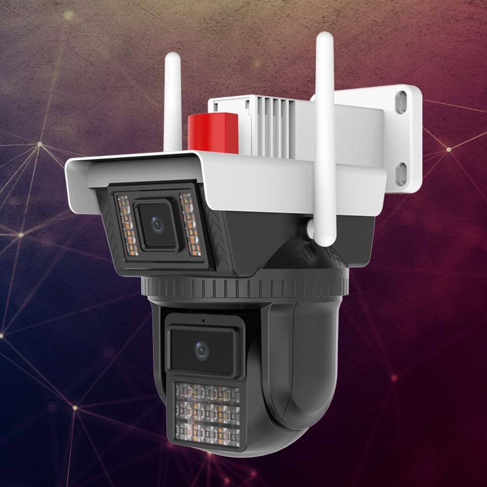 O-KAM-3040 6MP Dual Lens WIFI PTZ Camera - Görsel 4