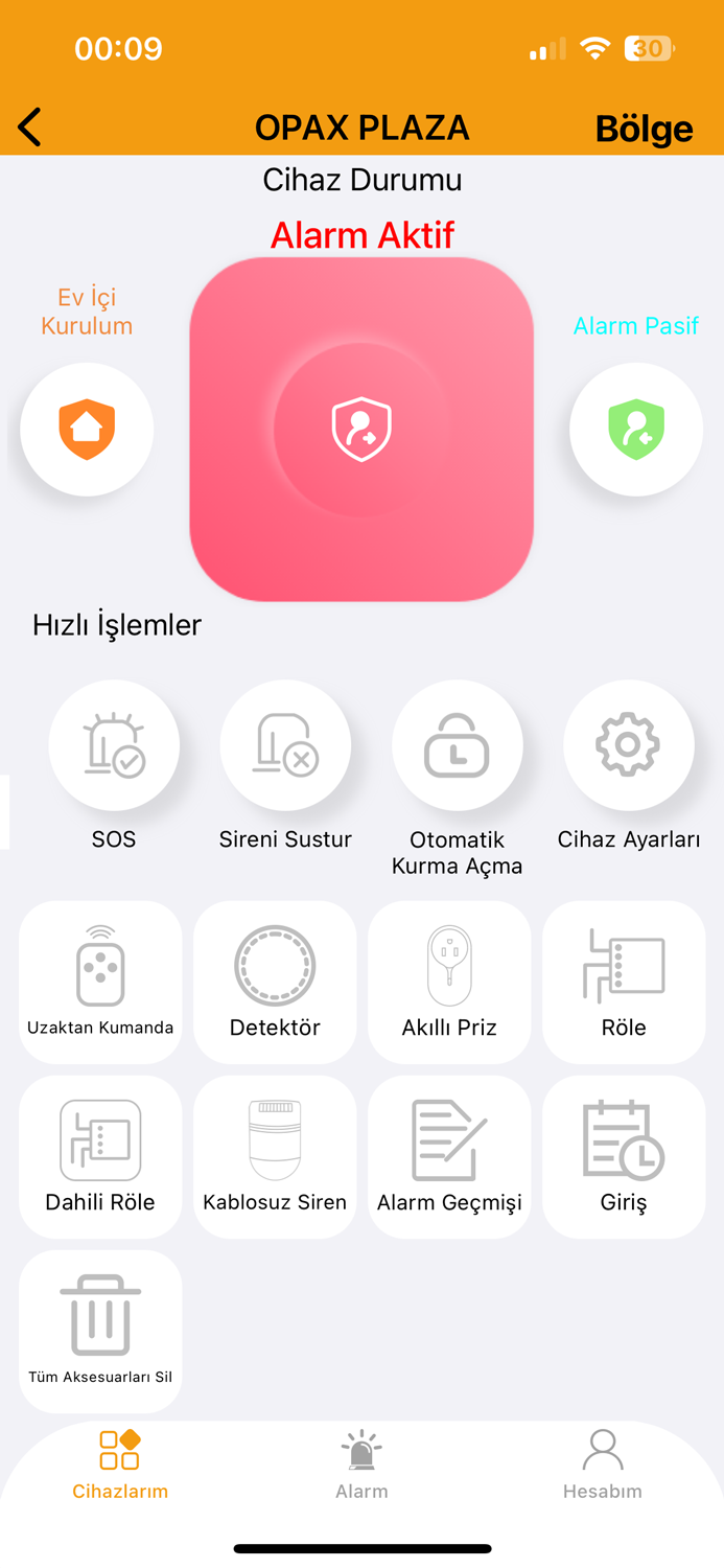 OPAX-W20-BEYAZ GPRS I WİFİ & BGR-09 KABLOSUZ SİRENLİ ALARM SİSTEMİ  - Görsel 4