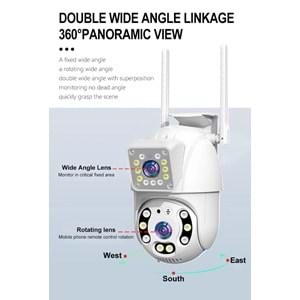 RAYNOX RX-TYQ301 2X2MP SPEED DOME WIFI SMART CAMERA - Görsel 3