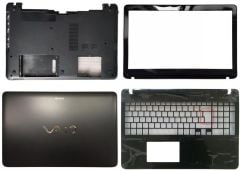 Sony Vaio Svf15 Svf-15 N50 svf152 svf153 svf154 hk9 Komple Kasa - Alt kasa + üst kasa + lcd cover arka kapak + çerçeve bezel - Görsel 2