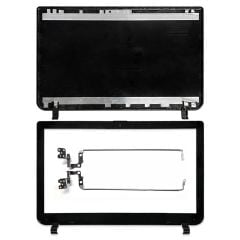 Toshiba Satellite Siyah Renk  S50-B L50-B L50T-B S50-B S50T-B L55-B L55D-B L55T-B  Lcd Cover + Bezel çerçeve + Menteşe Takımı Kit Siyah Renk - Görsel 2