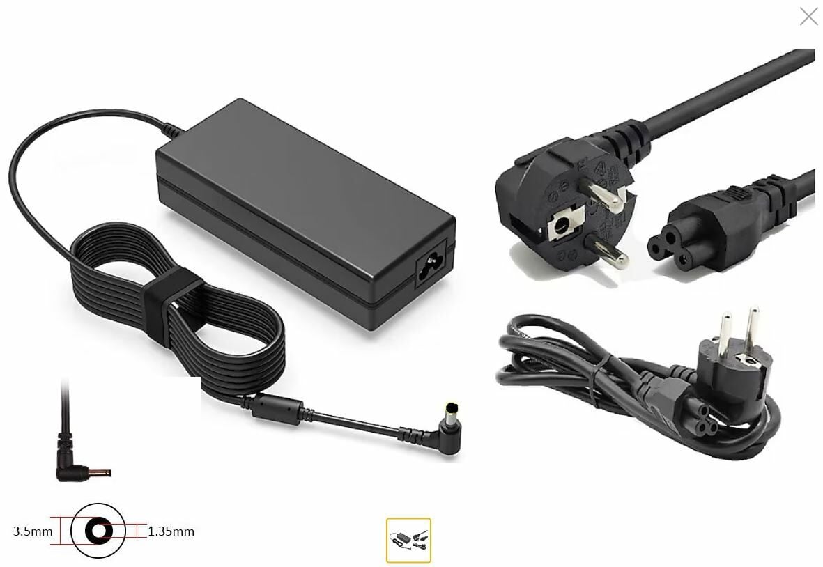 ixtech Thinbook De18T Notebook Adaptör Şarj Cihazı 3.5 x 1.35 mm, 3.5x1.35mm 5v 3A Adaptör Şarj Cihazı